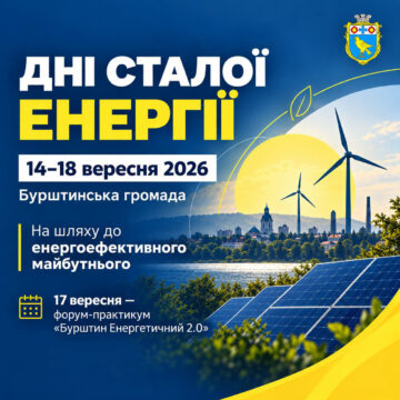 У Бурштинській громаді стартують Дні сталої енергії У Бурштинській громаді стартують Дні сталої енергії