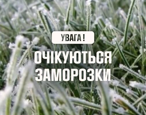 Сьогодні і завтра на Прикарпатті очікуються сильні заморозки
