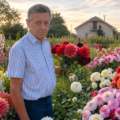 Майже тисяча кущів жоржин: чоловік з Тустані на Калущині 40 років доглядає квітник